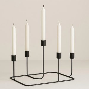 20 Minimalist Metal Wire Candle Holder for Multiple Taper Candles